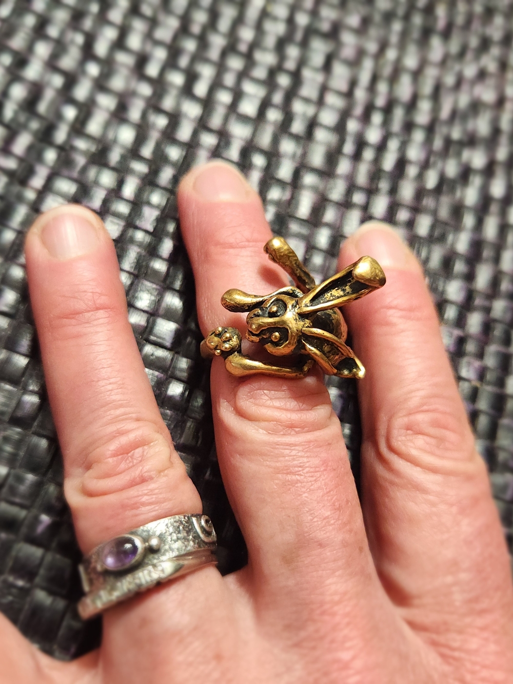 Bronze Jackrabbit Cocktail Ring - Picture 4 of 10